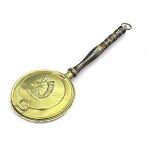 Peerage England Squirrel Brass Bed Warmer Wood Handle 9"  *+* Bedroom Decor￼